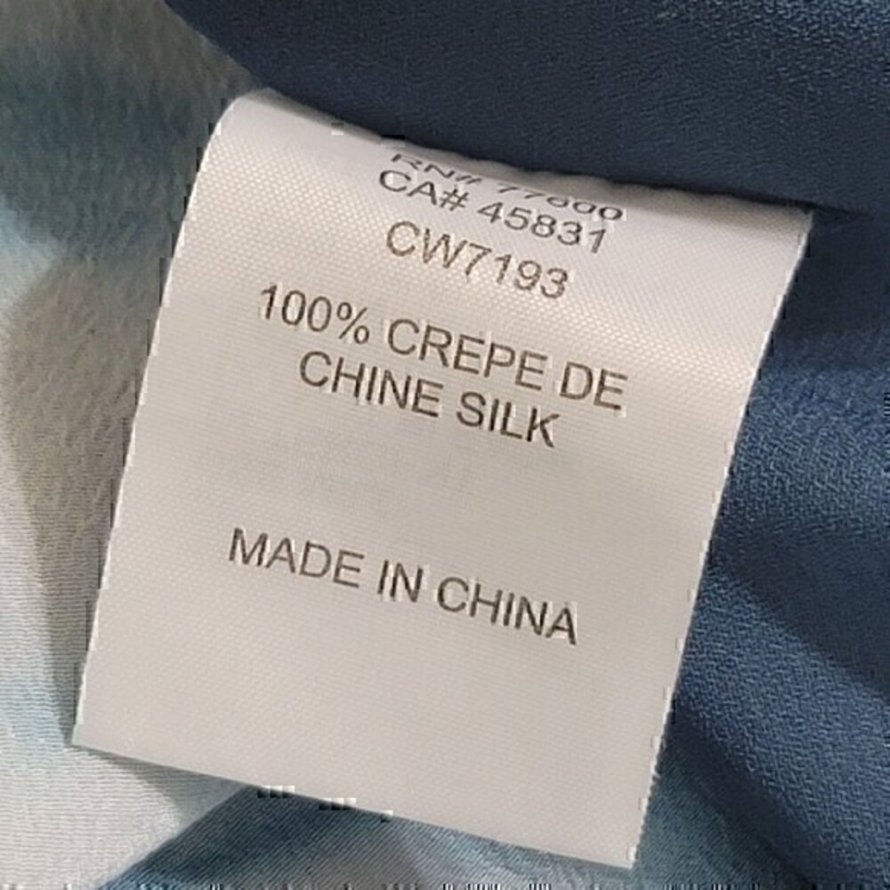Chaser Silk Romper L Blue Tie Dye - Picture 9 of 10